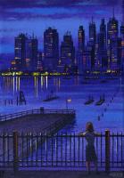 Downtown from Brooklyn Heights by John  Duffin